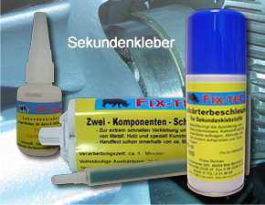 Die professionellen Sekundenkleber von FIX-TEC